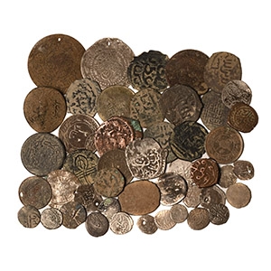 World Coins - Islamic and Other Mixed Bronze and Silver Coin Group [49]