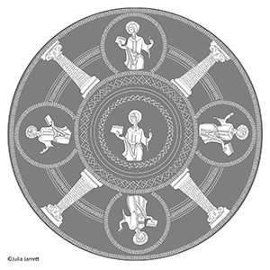 Byzantine Liturgical Bronze Bowl with Figures