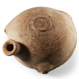 Western Asiatic Terracotta Flask with Star Design