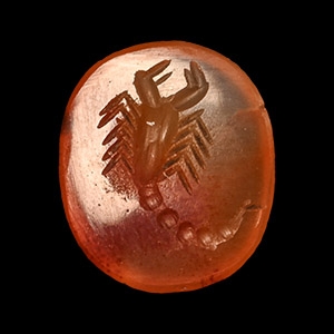 Roman Carnelian Scorpion Gemstone