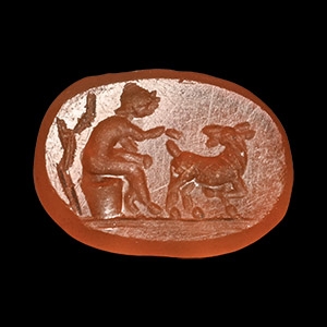 Roman Carnelian Figural Gemstone