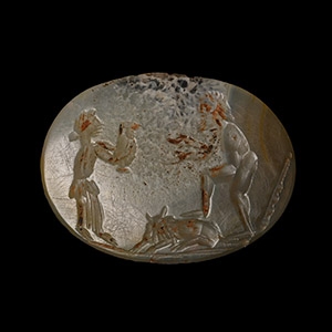 Onyx Gemstone with Hercules