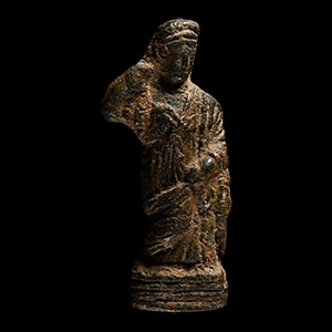 Nabataean Bronze Female Statuette