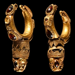 Large Eastern Roman Gold Earrings