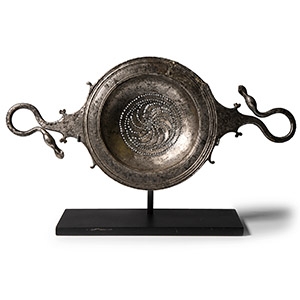 Greek Silver Wine Strainer