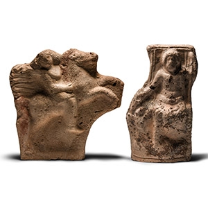 Parthian Terracotta Statuette Group