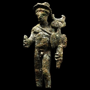 Roman Bronze Hermes Figure