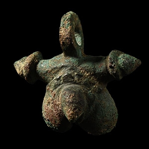 Roman Bronze Phallic Amulet