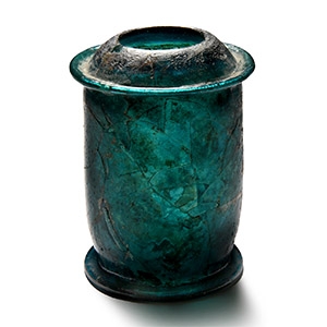 Turquoise Glass Pyxis