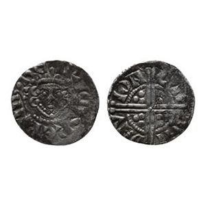 English Medieval Coins - Henry III - LONDON / DAVI - AR Long Voided Cross Penny
