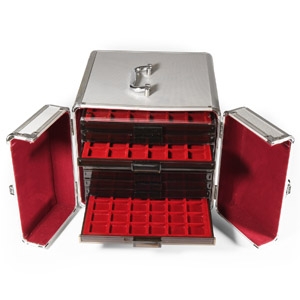 Cabinets & Accessories - 10 Linder Coin Trays in Carry Case