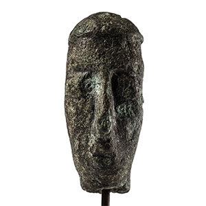 Nuragic Bronze Head of a Tribal Chief