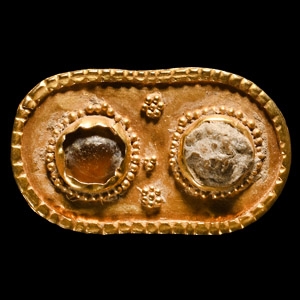 Roman Gold Shield-Shaped Mount
