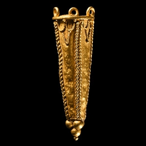 Greek Gold Vessel-Shaped Pendant