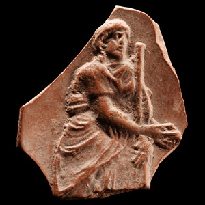 Roman Redware Fragment with Diana