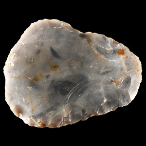 Stone Age Knapped Flint Scraper Implement