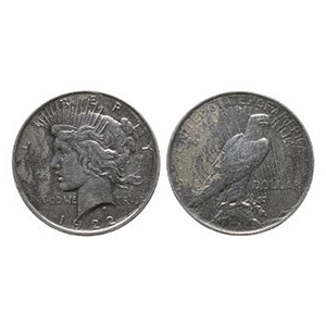 World Coins - USA - 1922 S - Peace AR Dollar