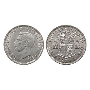 English Milled Coins - George VI - 1940 Halfcrown