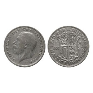 English Milled Coins - George V - 1930 - Halfcrown