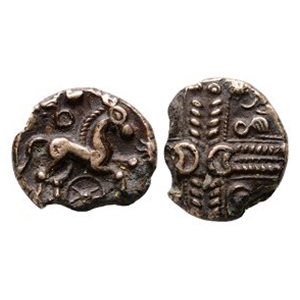 Celtic Iron Age Coins - Catuvellauni - Middle Whaddon Case - Gold Plated Stater