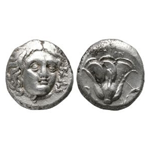 Ancient Greek Coins - Rhodes - Islands off Caria - AR Didrachm