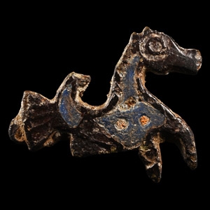 Romano-British Enamelled Bronze Hippocampus Brooch