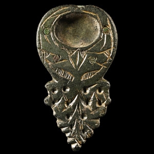 Medieval Bronze Belt End
