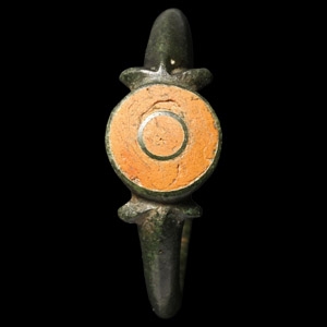 Superb Romano-British Enamelled Bronze Ring