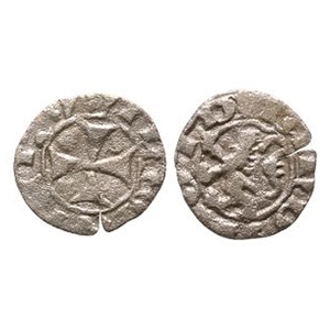 World Coins - Crusader Issues - Lusignan Kingdom of Cyprus - Janus - AR Billon Denier