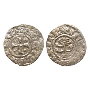 World Coins - Crusader Issues - Lusignan Kingdom of Cyprus - Henry II - AR Billon Denier