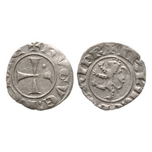 World Coins - Crusader Issues - Lusignan Kingdom of Cyprus - Hugh IV - AR Billon Denier