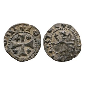 World Coins - Crusader Issues - Lusignan Kingdom of Cyprus - James II - AE Half Sezin