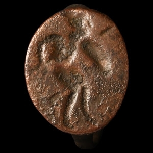 Hellenistic Bronze Ring with Hoplite