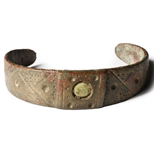 Viking Age Decorated Bronze Bracelet