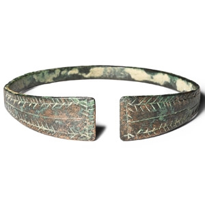 Viking Age Decorated Bronze Bracelet
