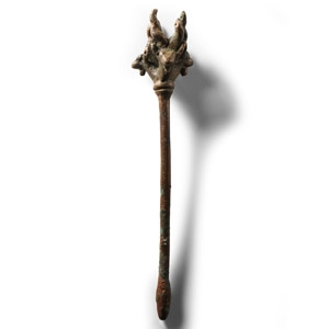 Luristan Bronze Implement with Antelope Heads