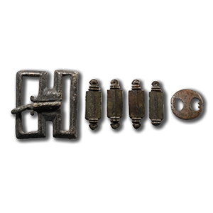 Roman Military Horse Harness Belt Fitting Group