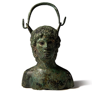 Roman Bronze Antinous Balsamarium