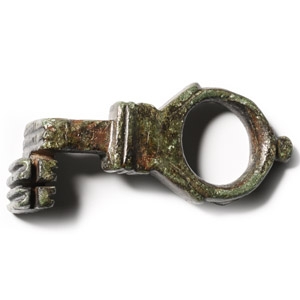 Roman Bronze Casket Key