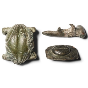 Roman Bronze Phallic Fertility Symbol Group