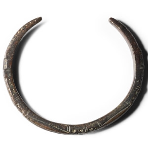 Roman Bronze Decorated Bracelet