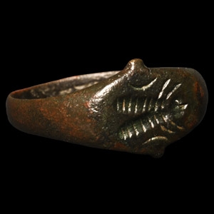 Roman Bronze Ring with Artemis Bee