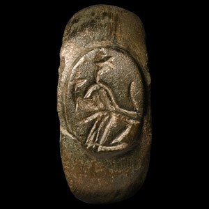 Roman Bronze Ring with Fortuna