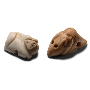 Jemdet Nasr Type Stone Animal Amulet Group