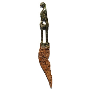 Roman Bronze Eagle-Handled Knife