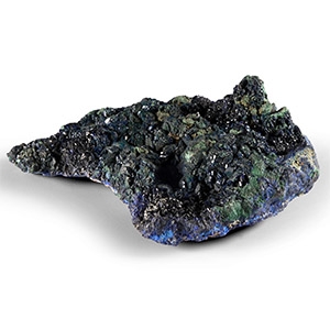 Natural History - Historic Azurite Mineral Specimen