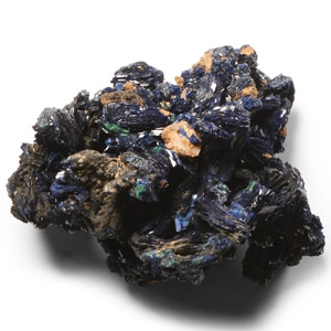 Natural History - Historic Azurite Crystal Formation