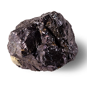 Natural History - Historic Iridescent Purple Bornite Mineral Specimen