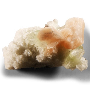 Natural History - Historic Indian Apophyllite with Stolbite Crystal Specimen