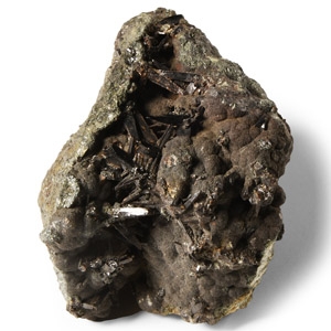 Natural History - Historic Cassiterite Ore with Crystal Formation
